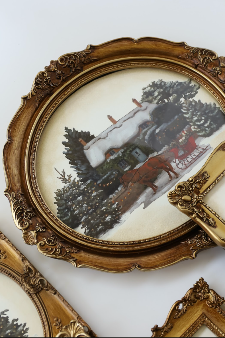 A Cotswold Christmas IOD Transfer 8x12 Pad by Iron Orchid Designs (NEW!)