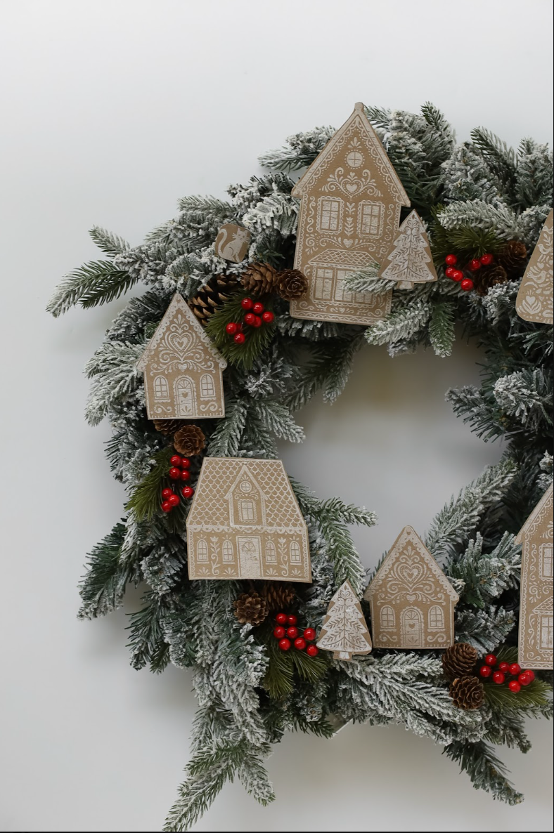 Gingerbread Lane 12x12 IOD Decor Stamp by Iron Orchid Designs (NEW!)