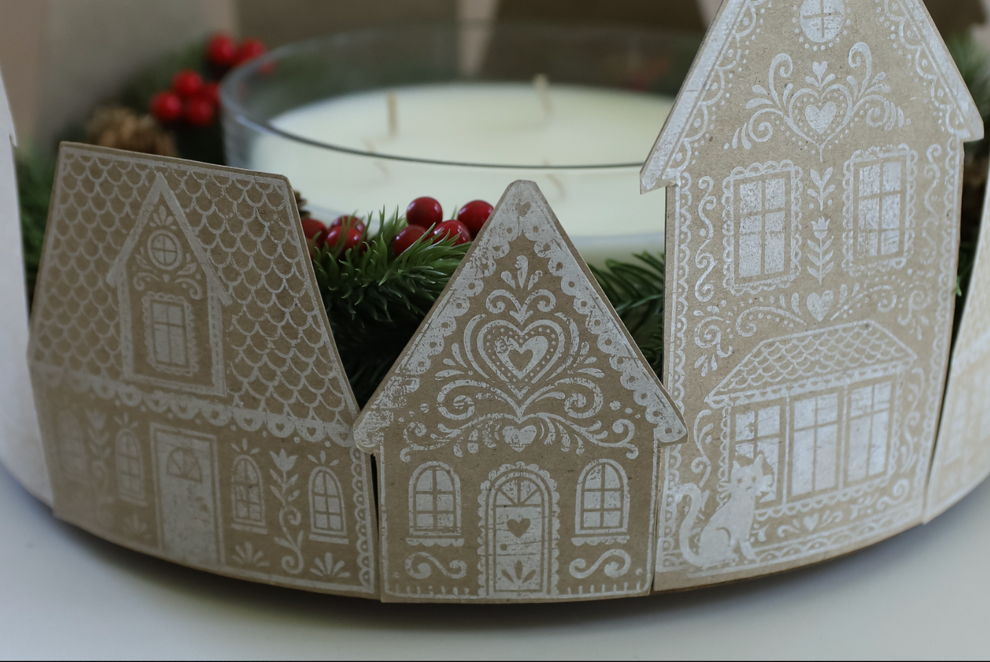 Gingerbread Lane 12x12 IOD Decor Stamp by Iron Orchid Designs (NEW!)