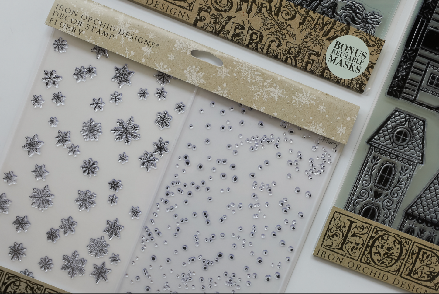 Flurry 12x12 IOD Decor Stamp by Iron Orchid Designs (NEW!)