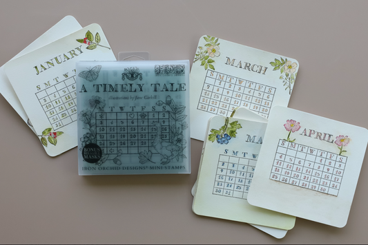 A Timely Tale 6x6 Decor Stamp Set by Iron Orchid Designs (NEW!)