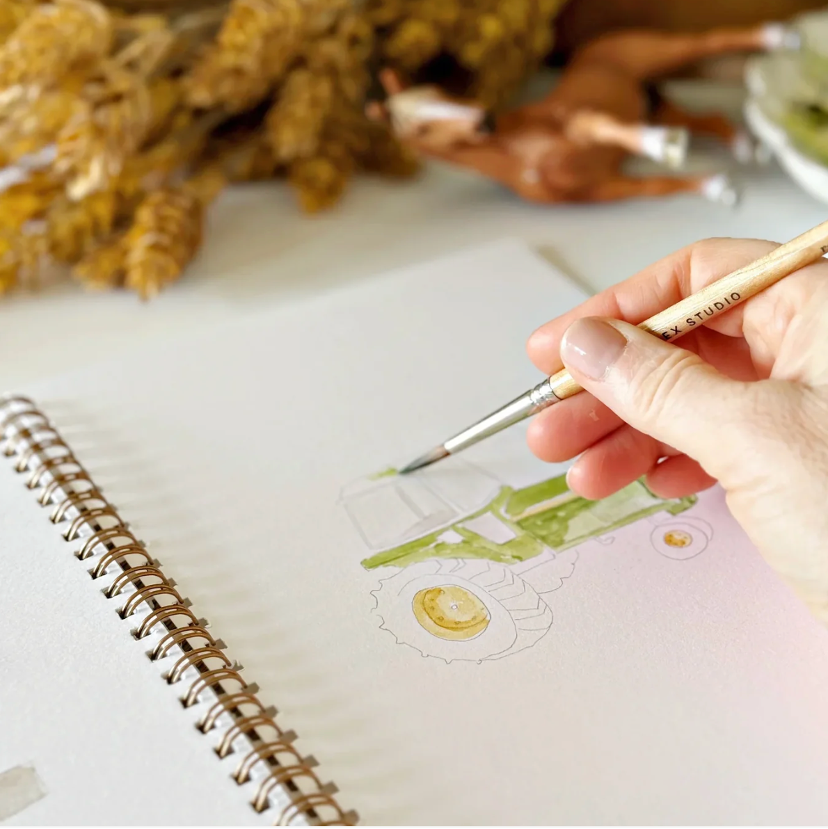 Farm Watercolor Workbook by Emily Lex Studio