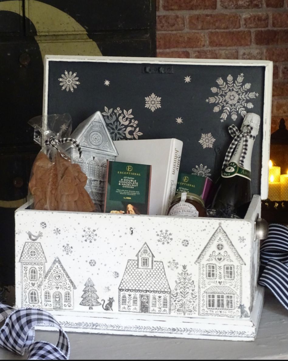 Gingerbread Lane 12x12 IOD Decor Stamp by Iron Orchid Designs (NEW!)
