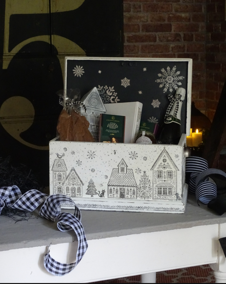Gingerbread Lane 12x12 IOD Decor Stamp by Iron Orchid Designs (NEW!)