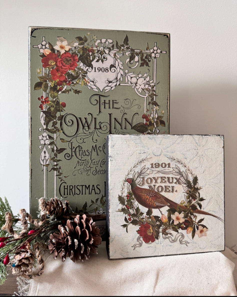 Stag Tavern IOD Transfer 8x12 Pad by Iron Orchid Designs (NEW!)