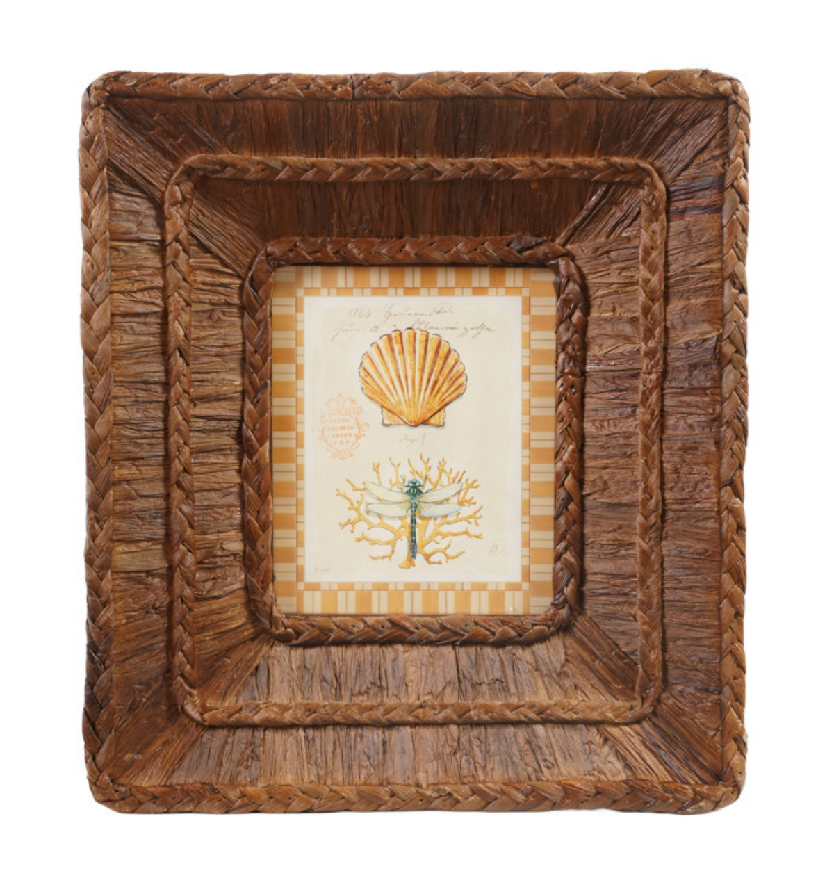 Woven Water Hyacinth Framed Wall Art (2 Styles)