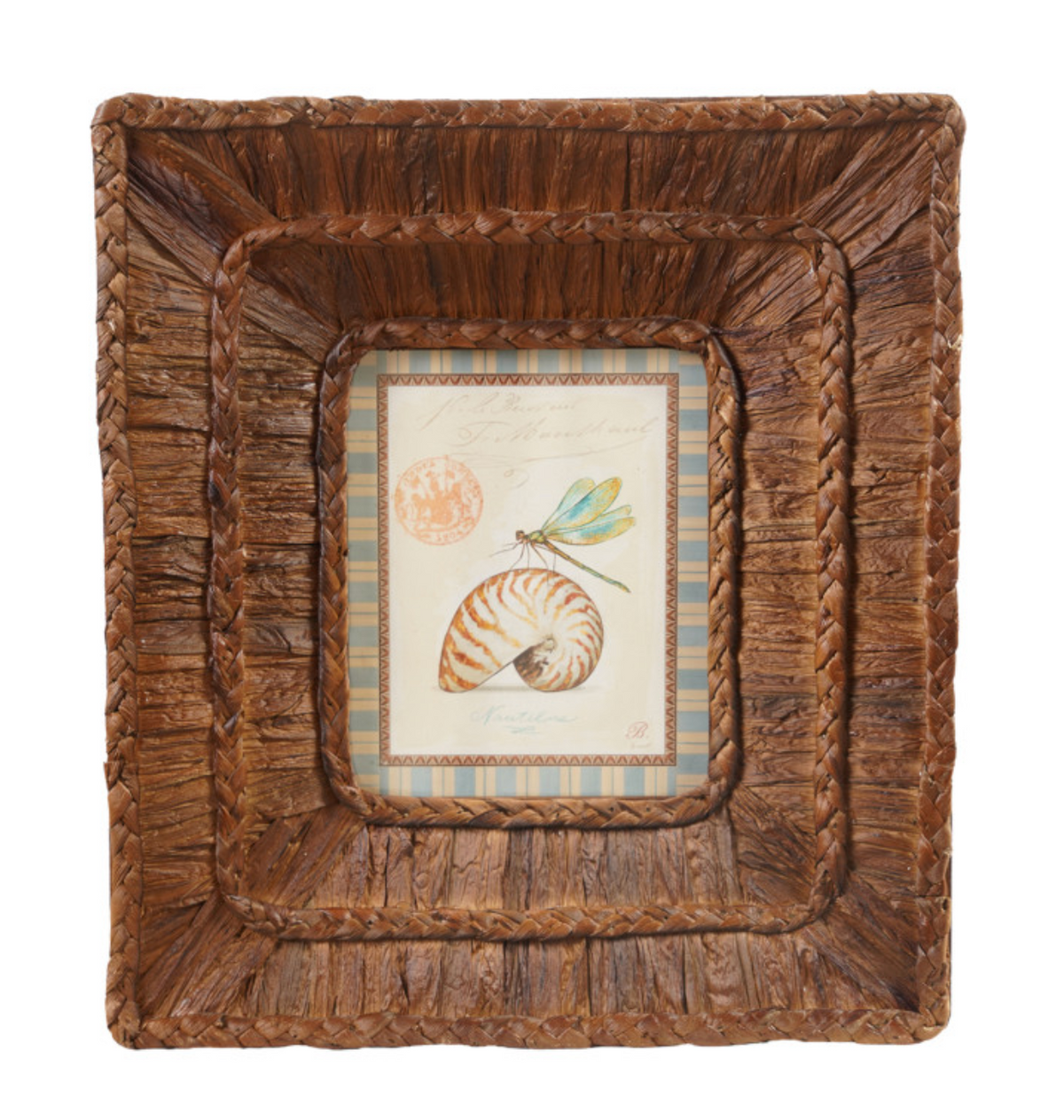 Woven Water Hyacinth Framed Wall Art (2 Styles)