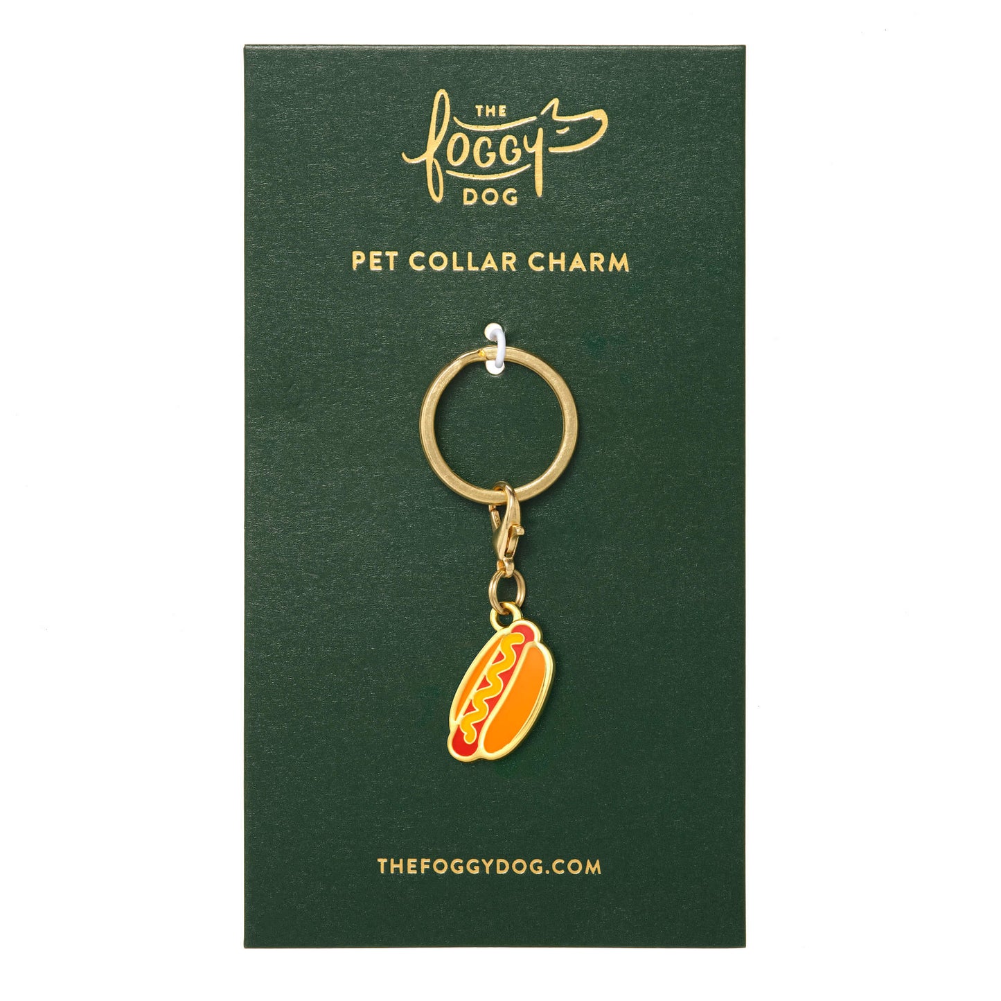 Hot Dog Collar Charm by The Foggy Dog