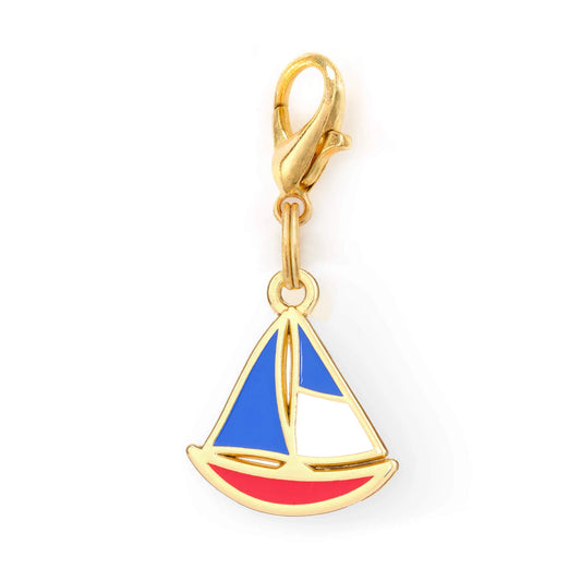 Sailboat Dog Collar Charm by The Foggy Dog