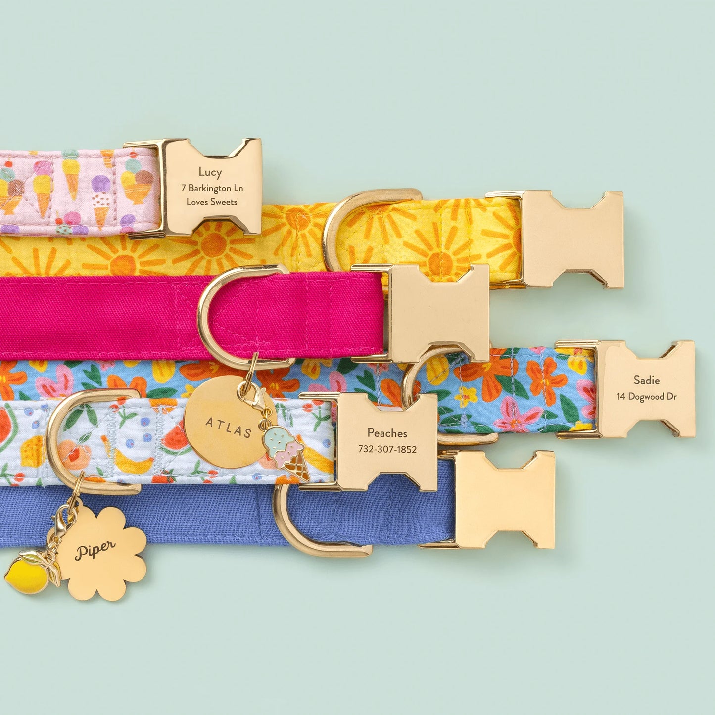 Ice Cream Dog Collar Charm by The Foggy Dog