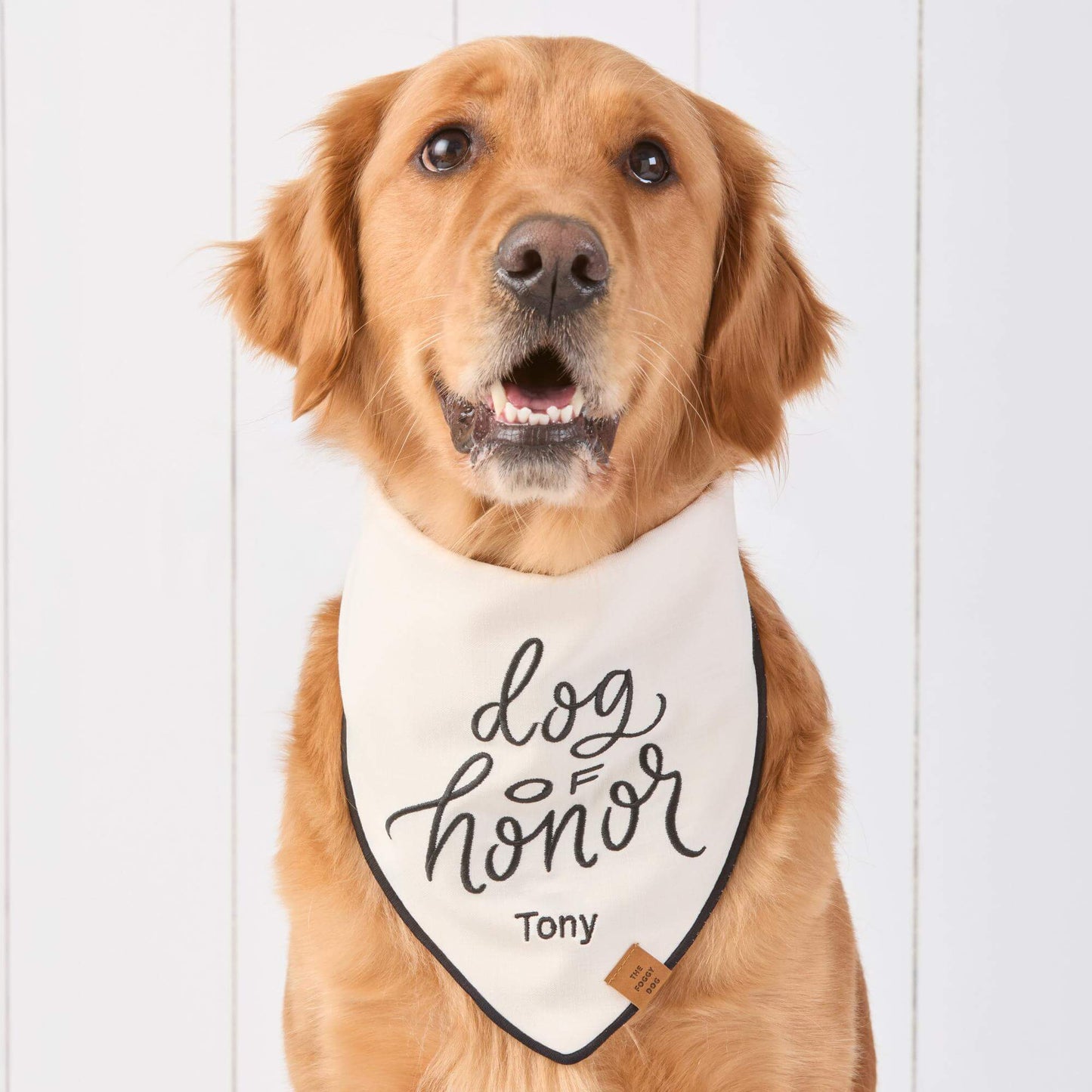 Dog of Honor Embroidered Dog Bandana by The Foggy Dog