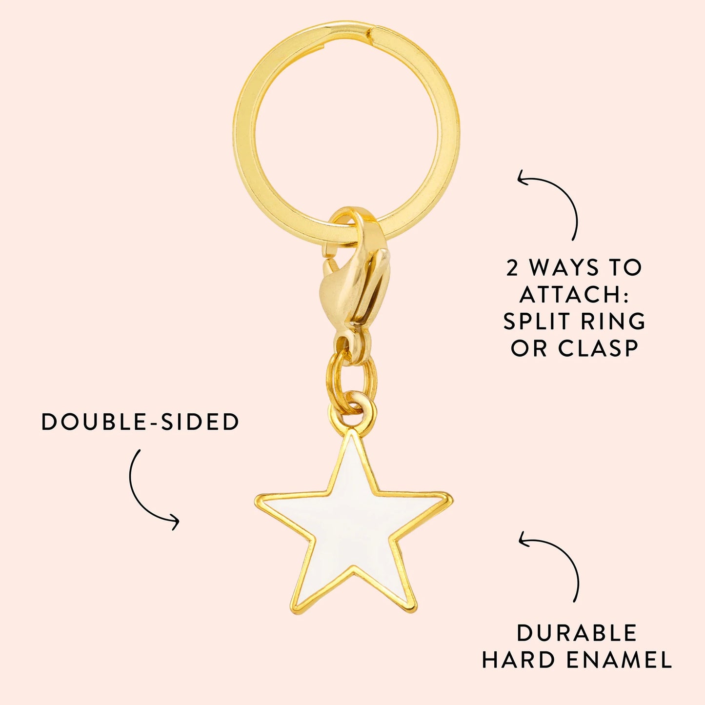 White Star Collar Charm by The Foggy Dog