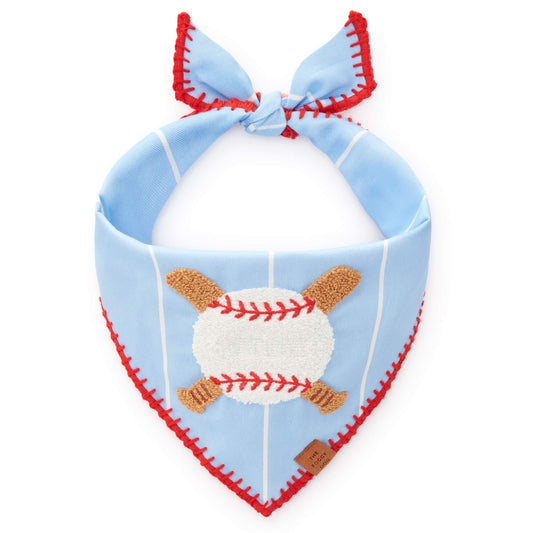 Baseball Applique Dog Bandana by The Foggy Dog