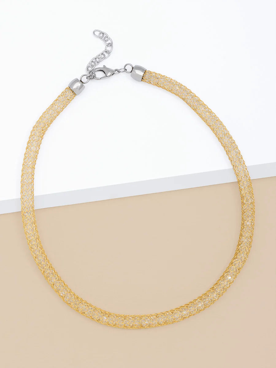 Crystal Clear Tube Necklace