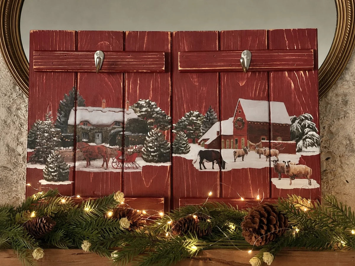 A Cotswold Christmas IOD Transfer 8x12 Pad by Iron Orchid Designs (NEW!)