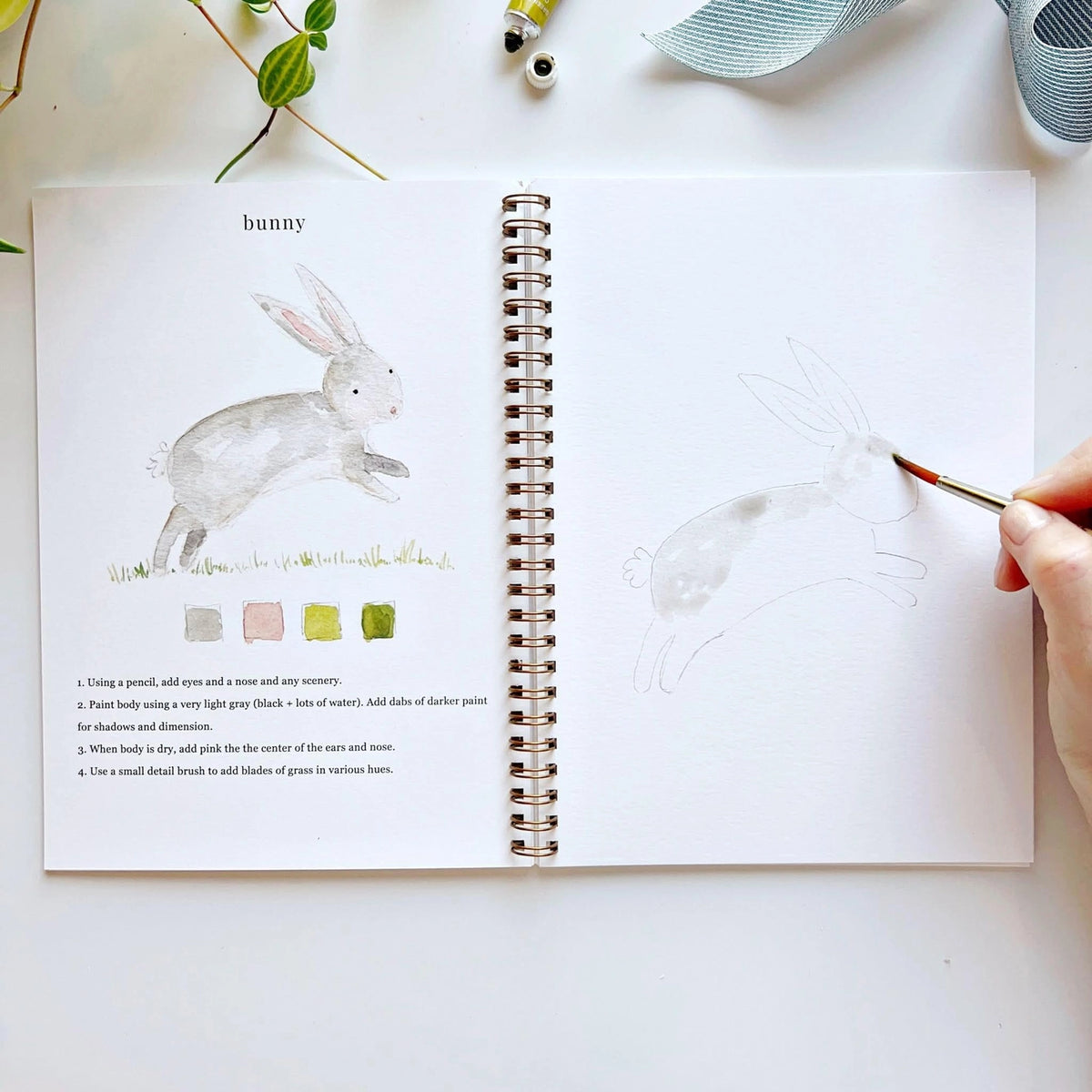 Animals Watercolor Workbook by Emily Lex Studio