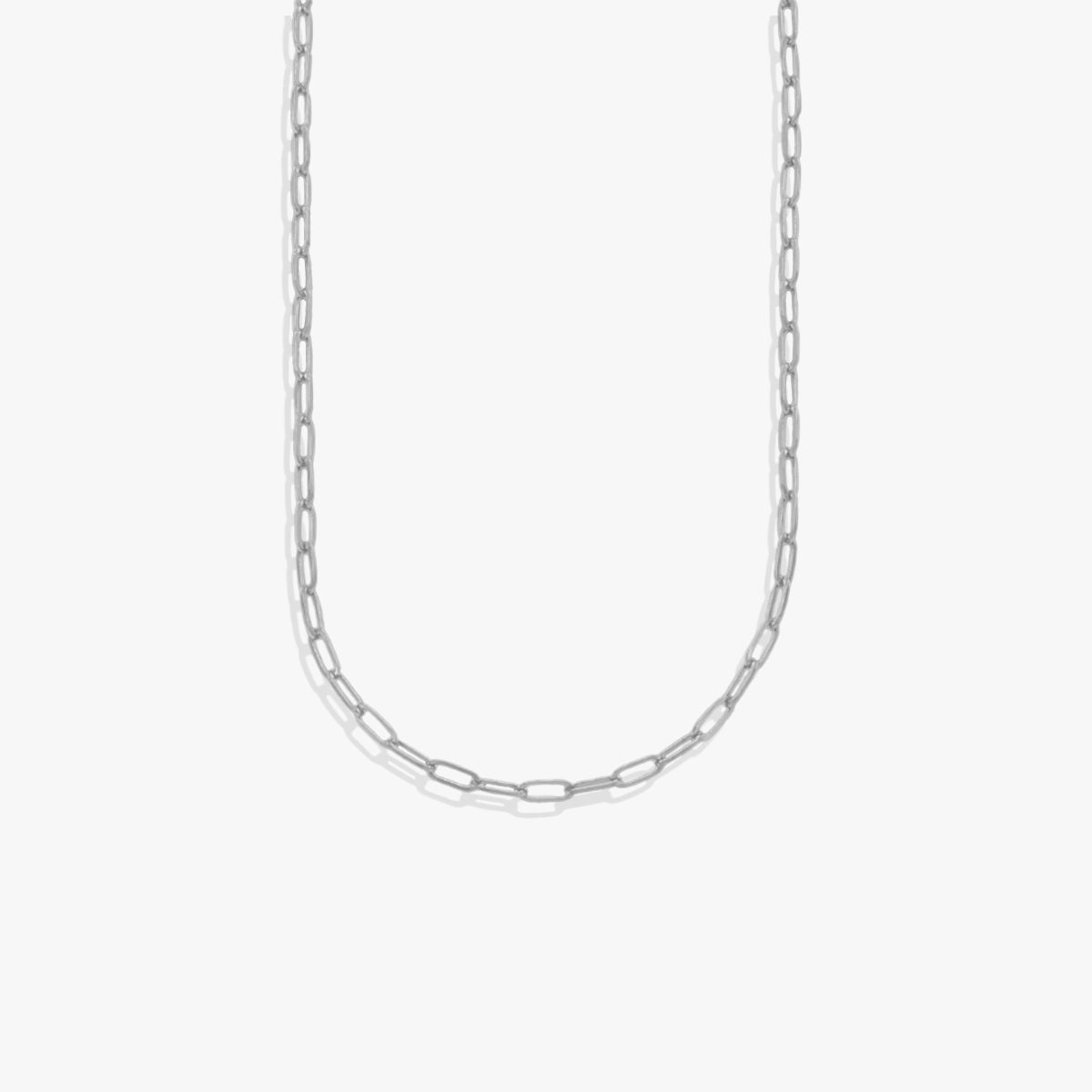 Thin Paperclip Necklace (2 Colors)