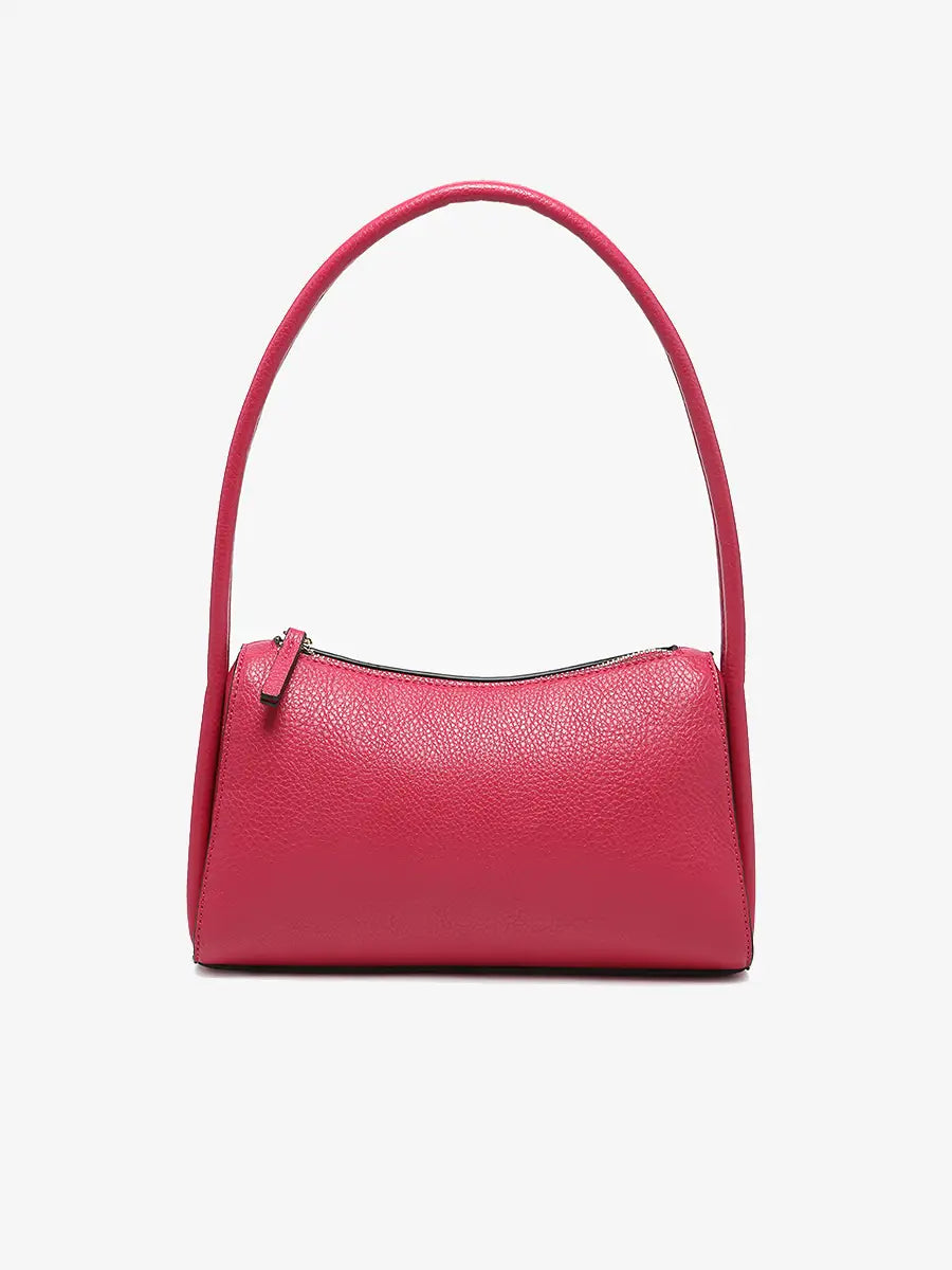 Leona Top Zip Baguette Shoulder Bag (3 Colors)