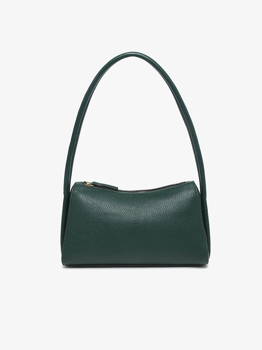 Leona Top Zip Baguette Shoulder Bag (3 Colors)