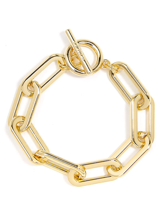 Cable Link Bracelet - Gold