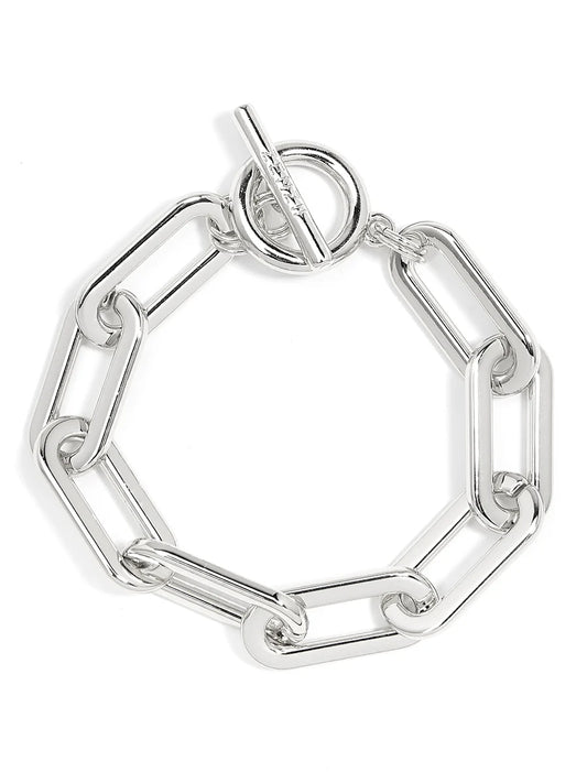 Cable Link Bracelet - Silver