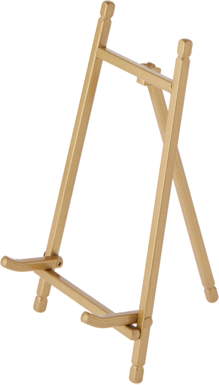7" Gold Satin Metal Easel