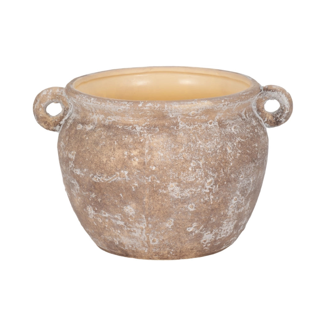 10" Textured Stoneware Garden Planter