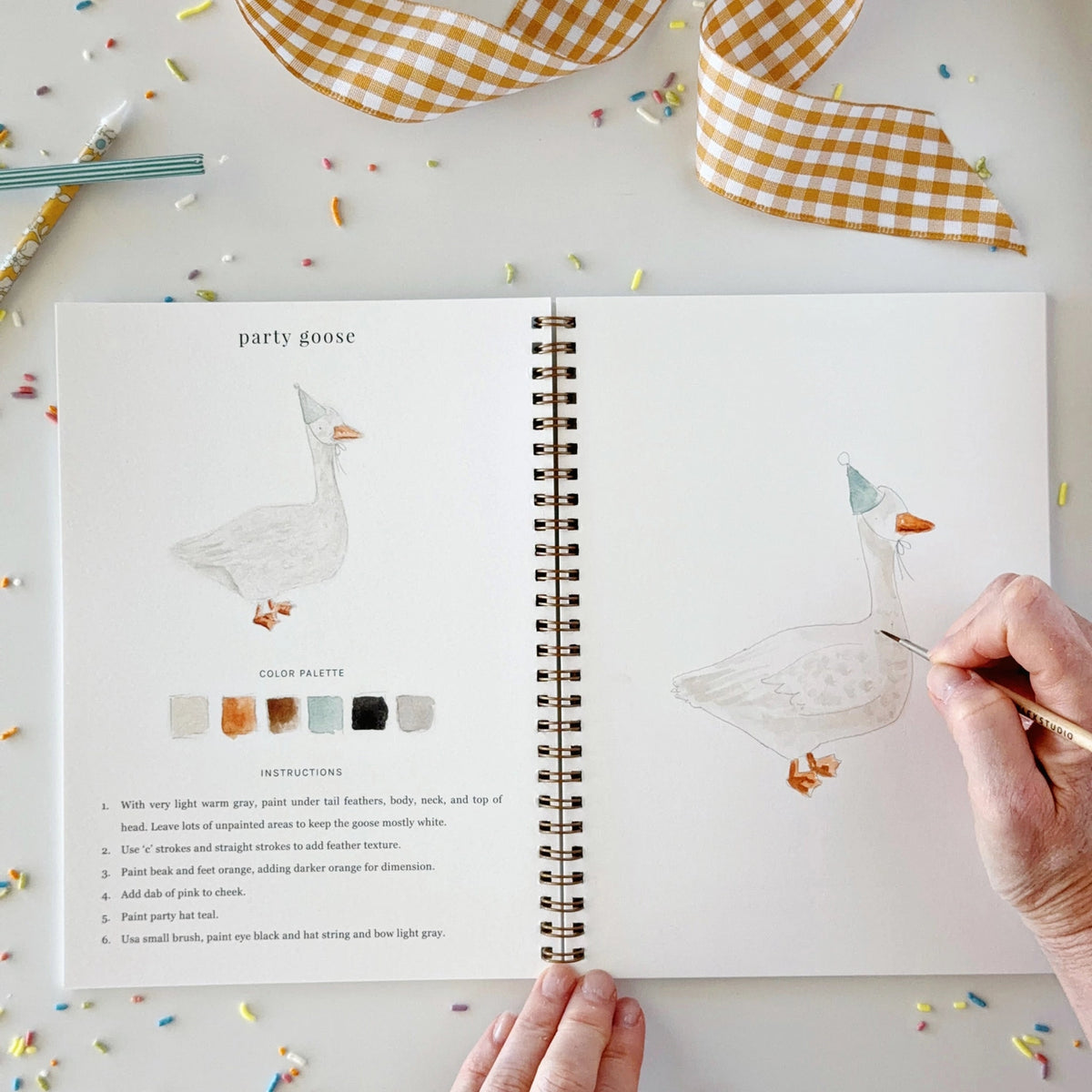 Celebrate Watercolor Workbook by Emily Lex Studio