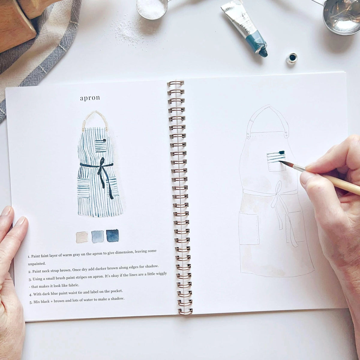 Baking Watercolor Workbook by Emily Lex Studio