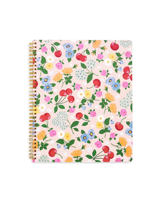 Rough Draft Large Notebook - Flowers & Fruit