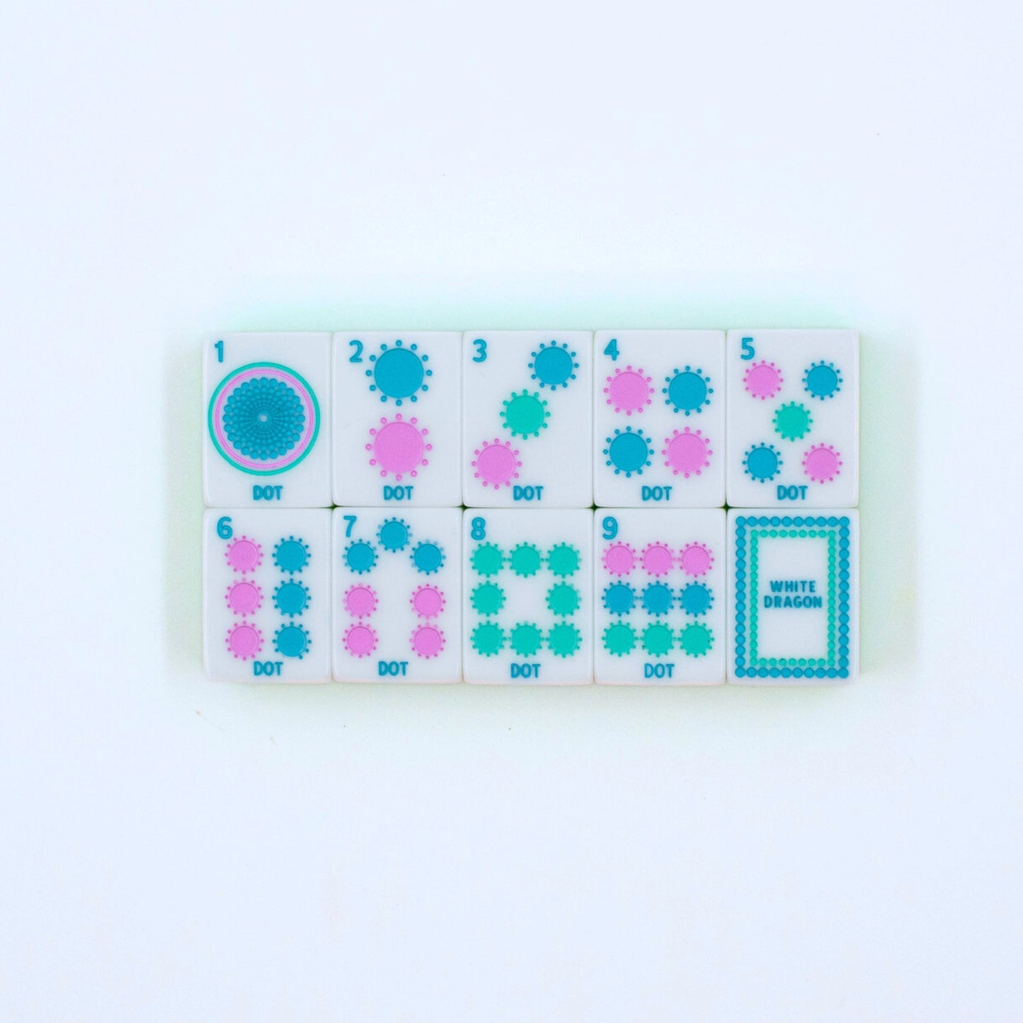 Lemon-Lime Confetti Series Mahjong Tile Set