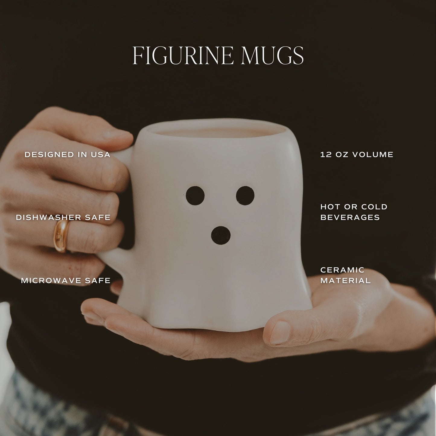 Ghost Shaped Mug 12 oz