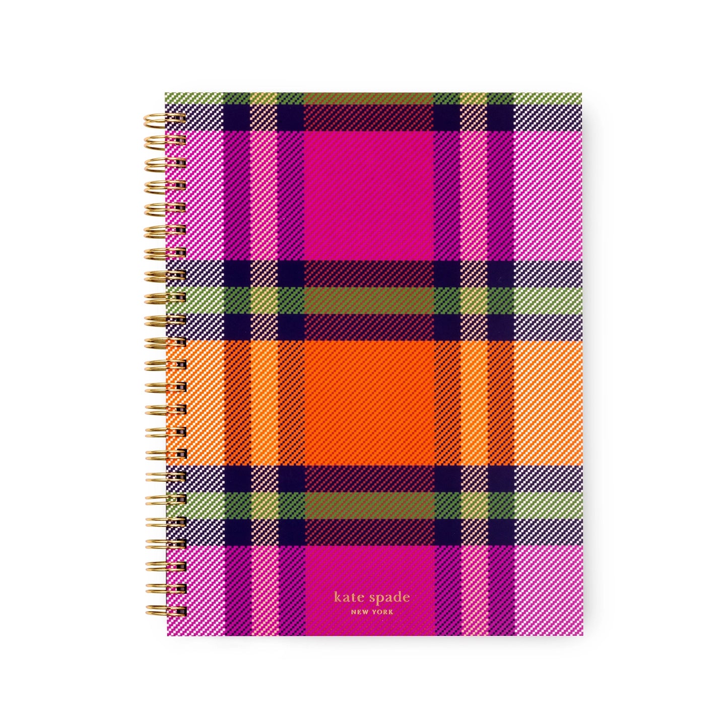 Kate Spade New York Grand Plaid Duo Small Spiral Notebook