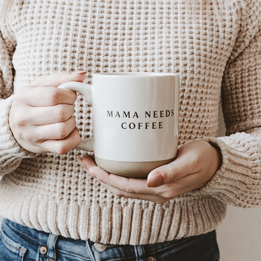 Mama Needs Coffee Stoneware Coffee Mug 14 oz