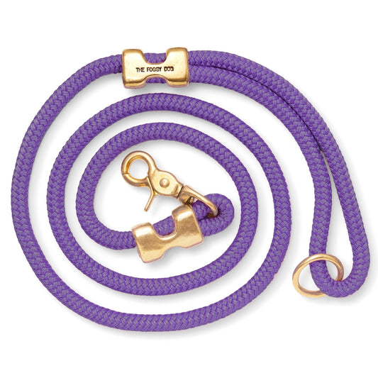 Violet Marine Rope Dog Leash by The Foggy Dog