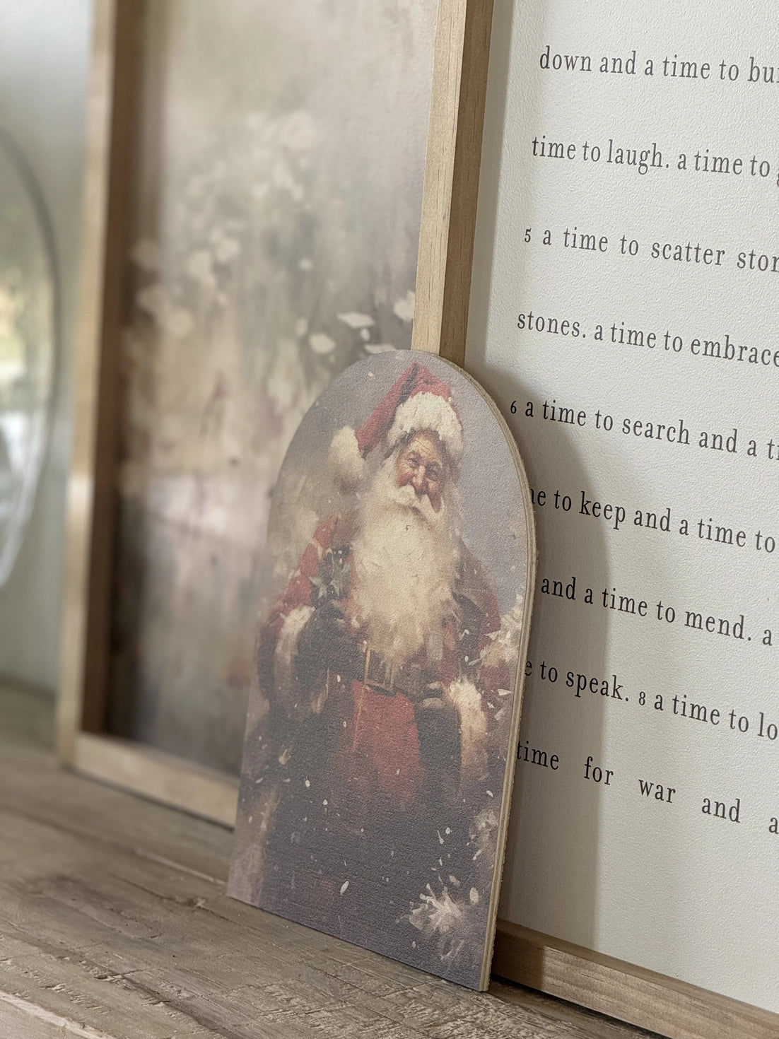 Vintage Santa 2 Arch Art