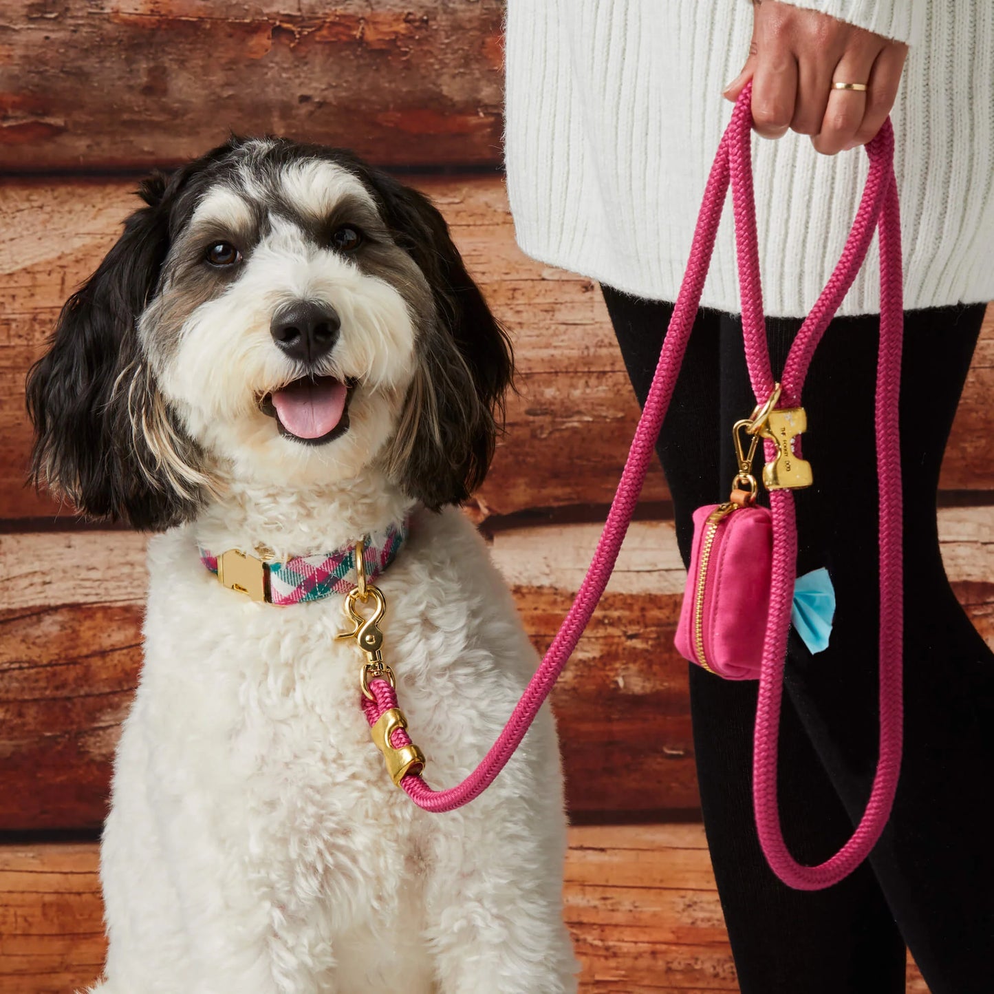 Hot Pink Marine Rope Dog Leash by The Foggy Dog
