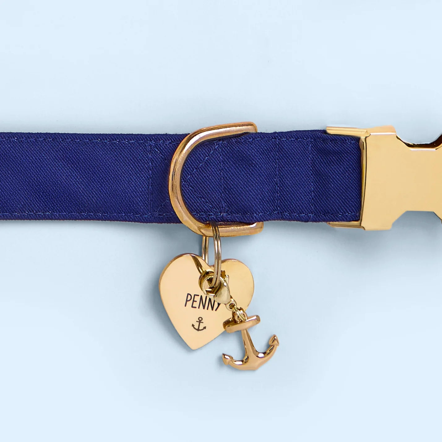 Gold Anchor Dog Collar Charm by The Foggy Dog
