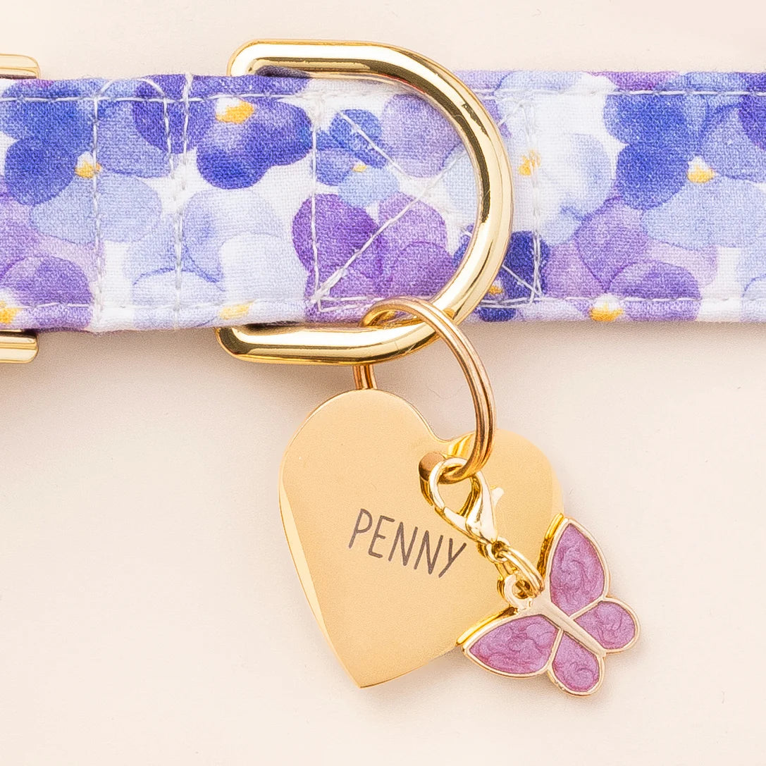 Butterfly Dog Collar Charm by The Foggy Dog
