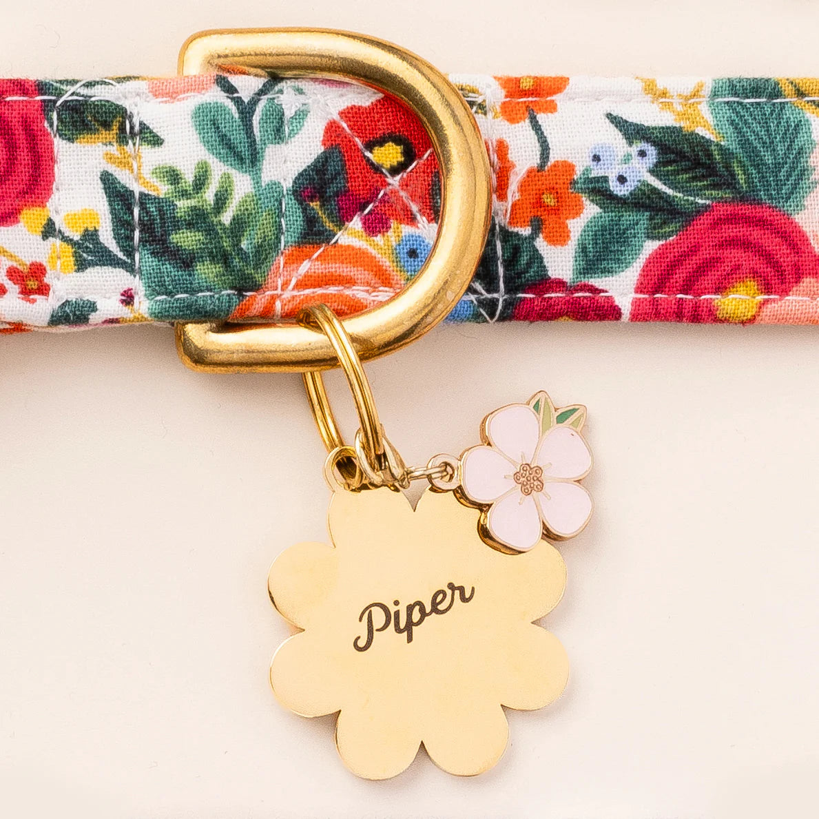 Sakura Blossom Dog Collar Charm by The Foggy Dog