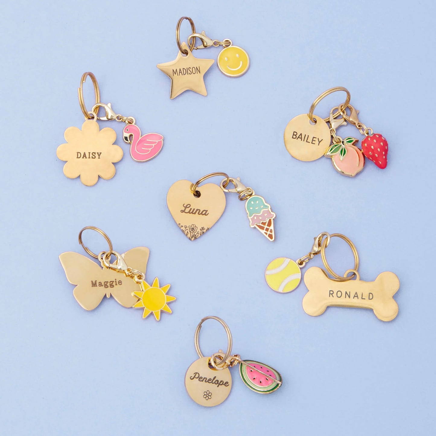 Tennis Ball Dog Collar Charm by The Foggy Dog