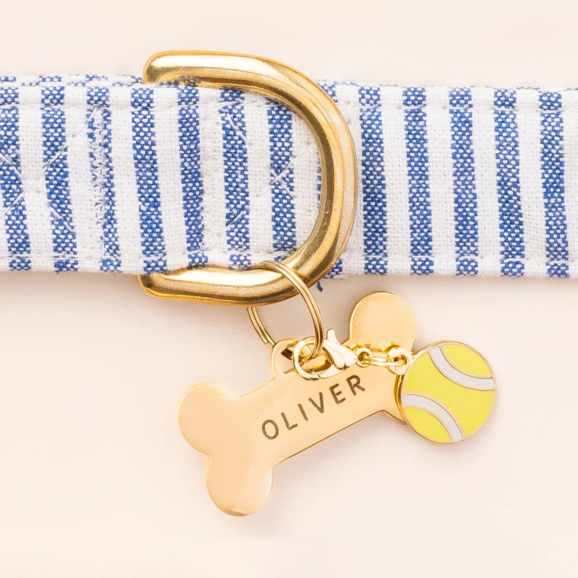 Tennis Ball Dog Collar Charm by The Foggy Dog