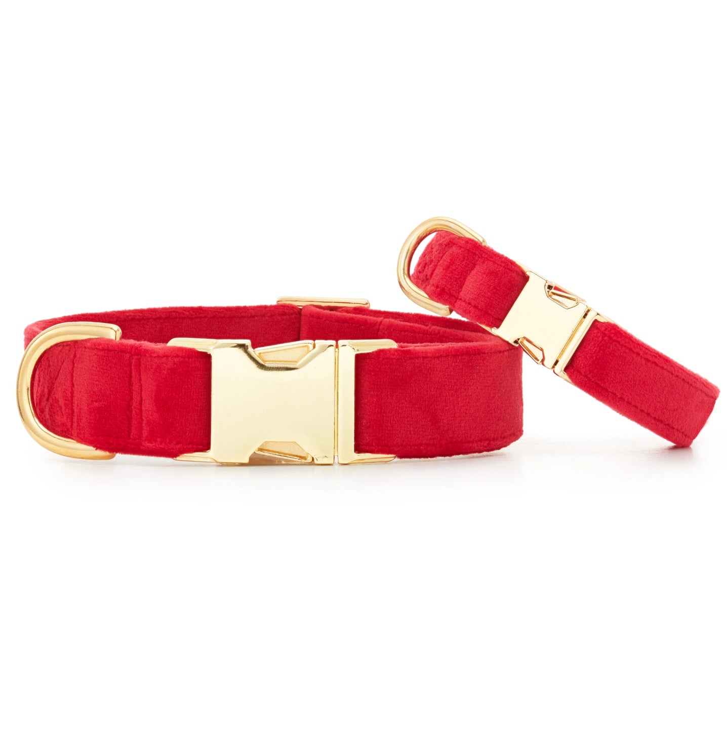 Cranberry Velvet Dog Collar by The Foggy Dog