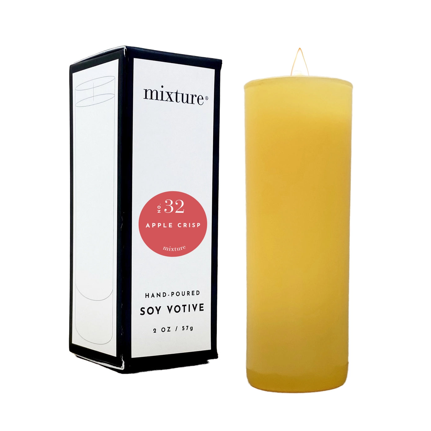 2 oz Yellow Votive - No. 32 Apple Crisp