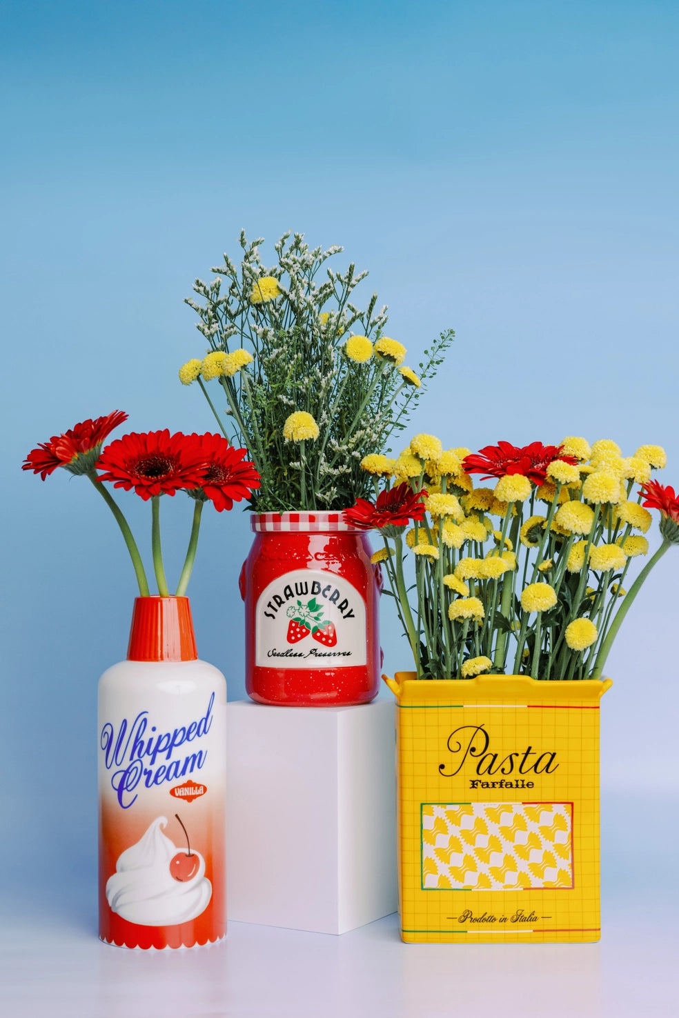 Whipped Cream Can Ceramic Vase