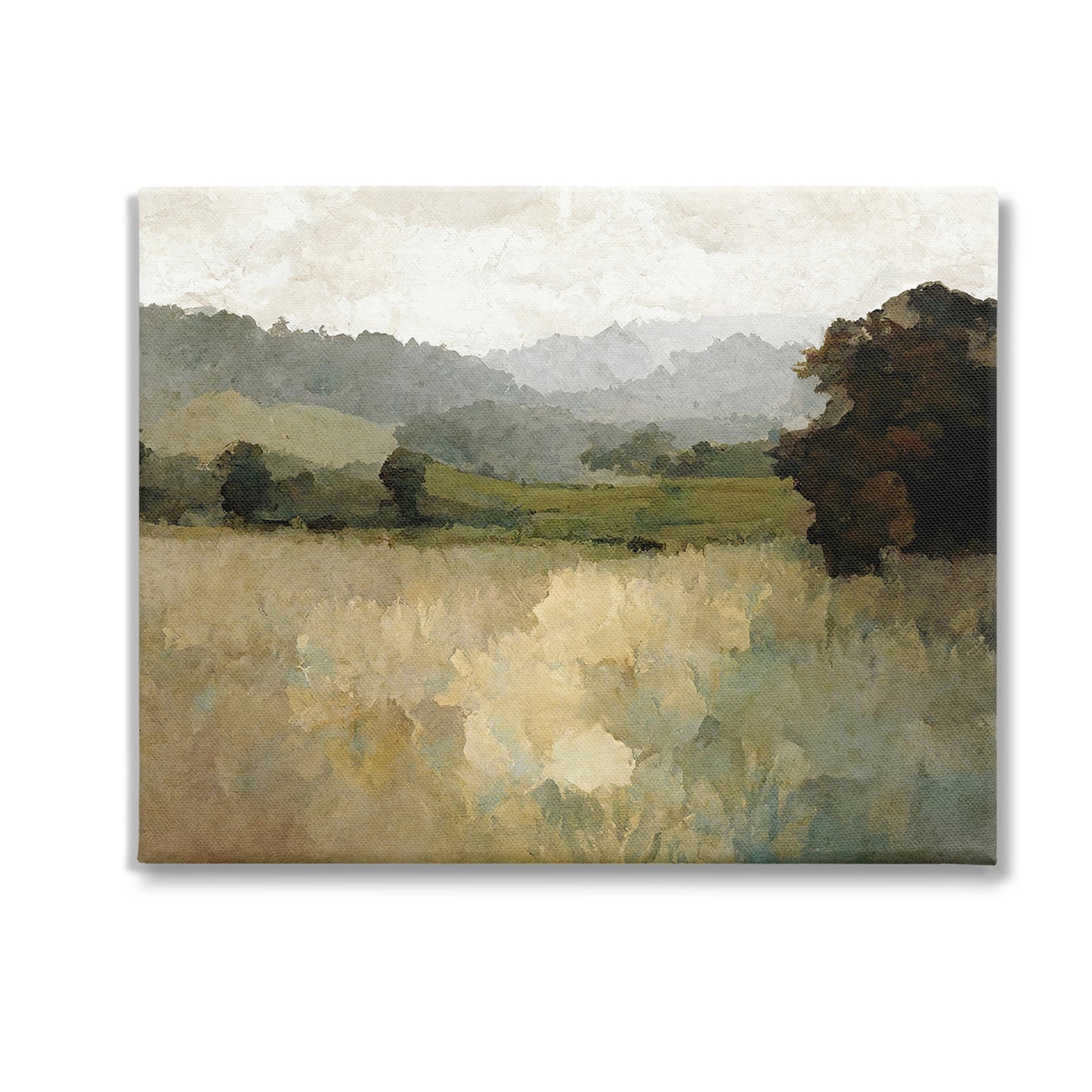 Green Impressionist Scenery Wall Art 16x20"