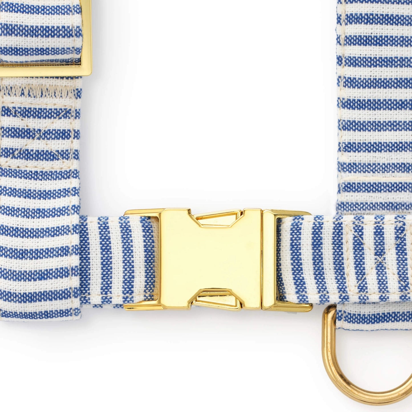 Lake Blue Stripe Dog Harness by The Foggy Dog