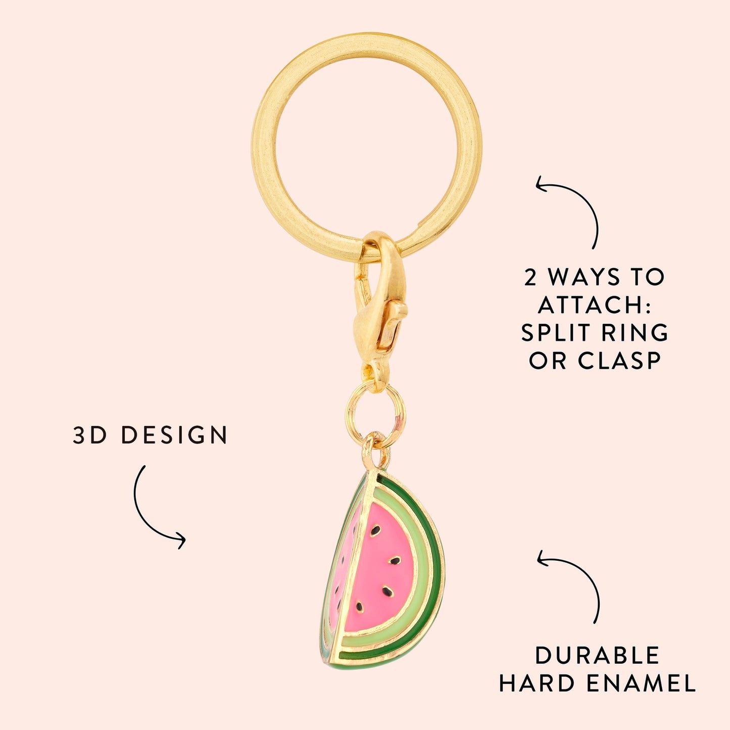 Watermelon Dog Collar Charm by The Foggy Dog