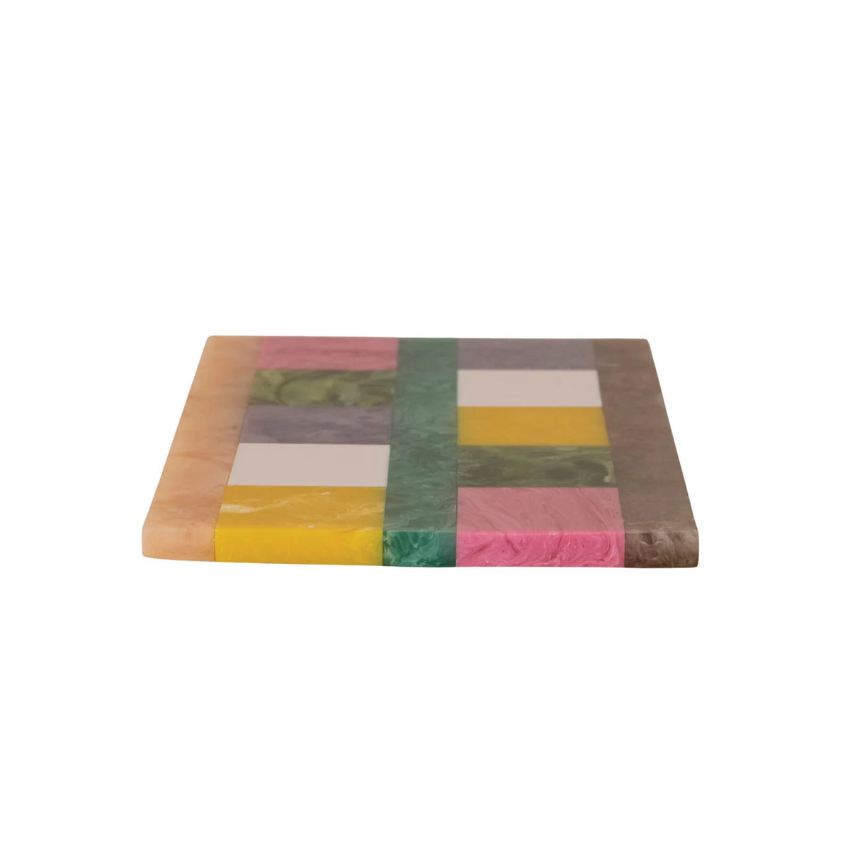 Marbled Resin Block Design Cheese Board