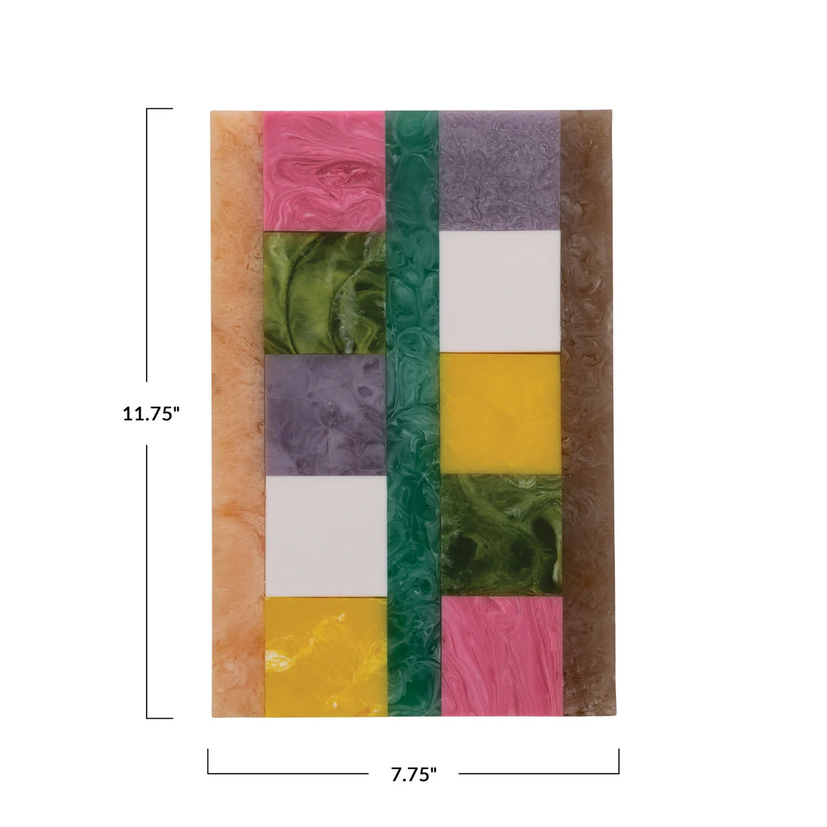 Marbled Resin Block Design Cheese Board